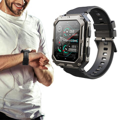 1.83-Inch Military Smart Watch Bluetooth Tactical Fitness Tracker