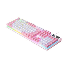 104-Key Wired Mechanical Gaming Keyboard with Backlit Typewriter