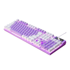 104-Key Wired Mechanical Gaming Keyboard with Backlit Typewriter