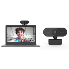 1080P Portable HD Webcam with Built-in Microphone