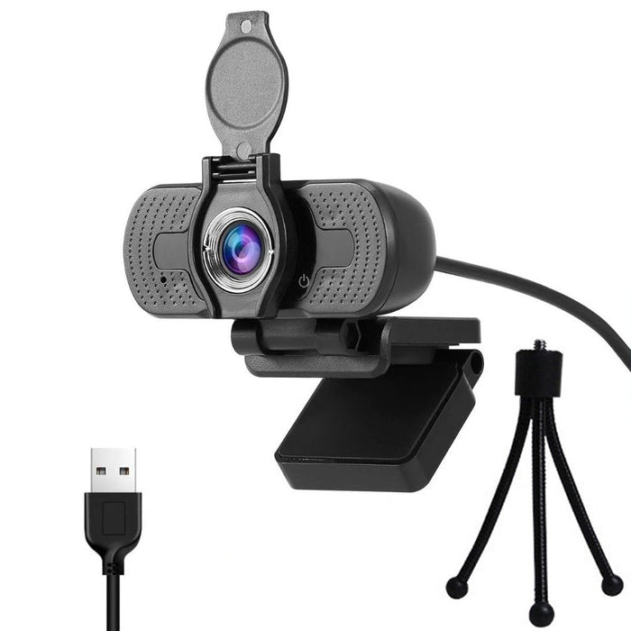 1080P Webcam with Microphone and Privacy Cover for Zoom Meetings