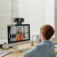 1080P Webcam with Microphone and Privacy Cover for Zoom Meetings
