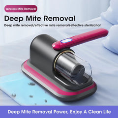10kPa Handheld Mattress Vacuum Mite Remover - Cordless for Sofa Bed