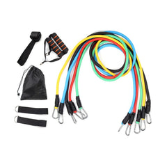11pcs Resistance Band Set with Tubes for Home Gym Fitness Training