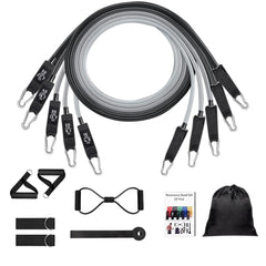 11pcs Resistance Bands Set for Yoga Pilates Abs Workout Training