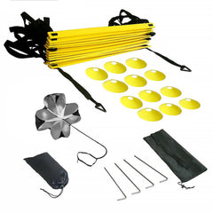 12-Rung Speed Agility Ladder Set for Soccer Football Footwork Training