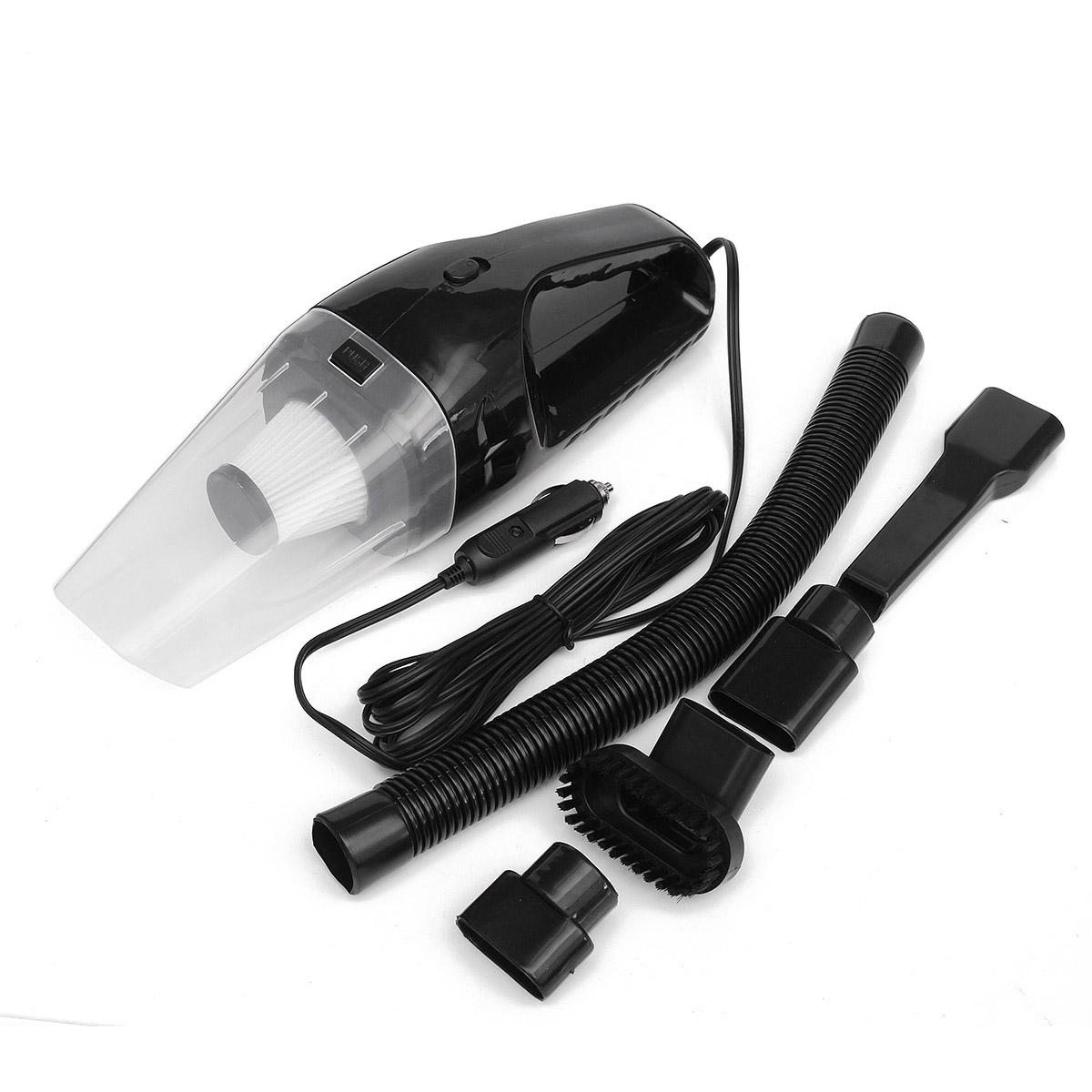 120W Cyclonic Portable Car Vacuum Cleaner - 12V Wet Dry Use