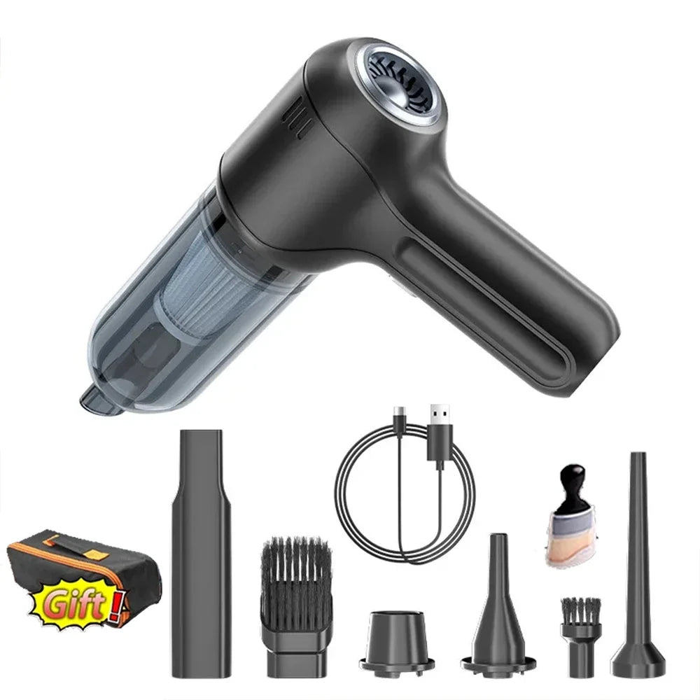 135000Pa Strong Suction Car Vacuum Cleaner - Cordless Mini Air Duster