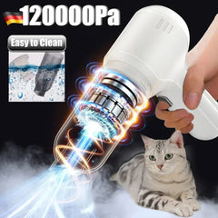 135000Pa Strong Suction Car Vacuum Cleaner - Cordless Mini Air Duster