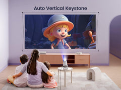 14000 Lumen Mini Projector - WiFi6 Bluetooth 4K 1080P Auto Keystone