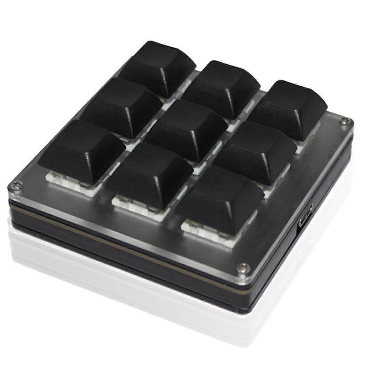9-Key Wireless Tri-Mode Custom Keyboard USB Bluetooth Hot-Swappable