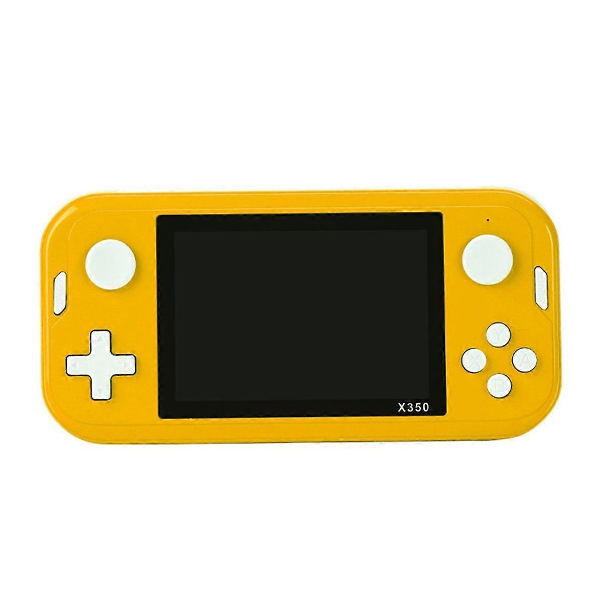 Retro Game Console 3.5 Inch 8G 6800 Games Yellow E-Book Portable Player