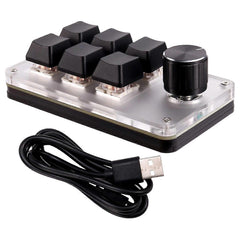 6-Key 1-Knob RGB Mini Wired Mechanical Keyboard for Gaming Design