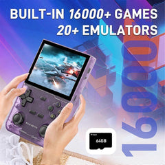 K36 Handheld Retro Game Console 3.5 Inch 64G 16000+ Games Dual Joystick