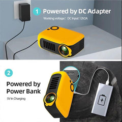 Mini 3D LED Projector 1080P 4K Portable Smart Home Cinema