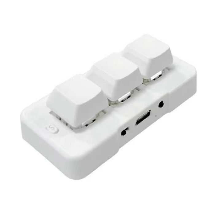 MK321G 3-Key Mini Mechanical Keyboard Blue Switch USB 2.4G for OSU