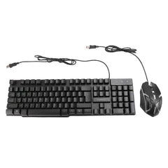 RGB Backlit Gaming Keyboard and Mouse Kit Wired 104-Key for PC Laptop