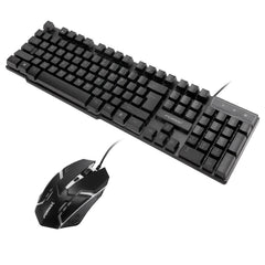 RGB Backlit Gaming Keyboard and Mouse Kit Wired 104-Key for PC Laptop