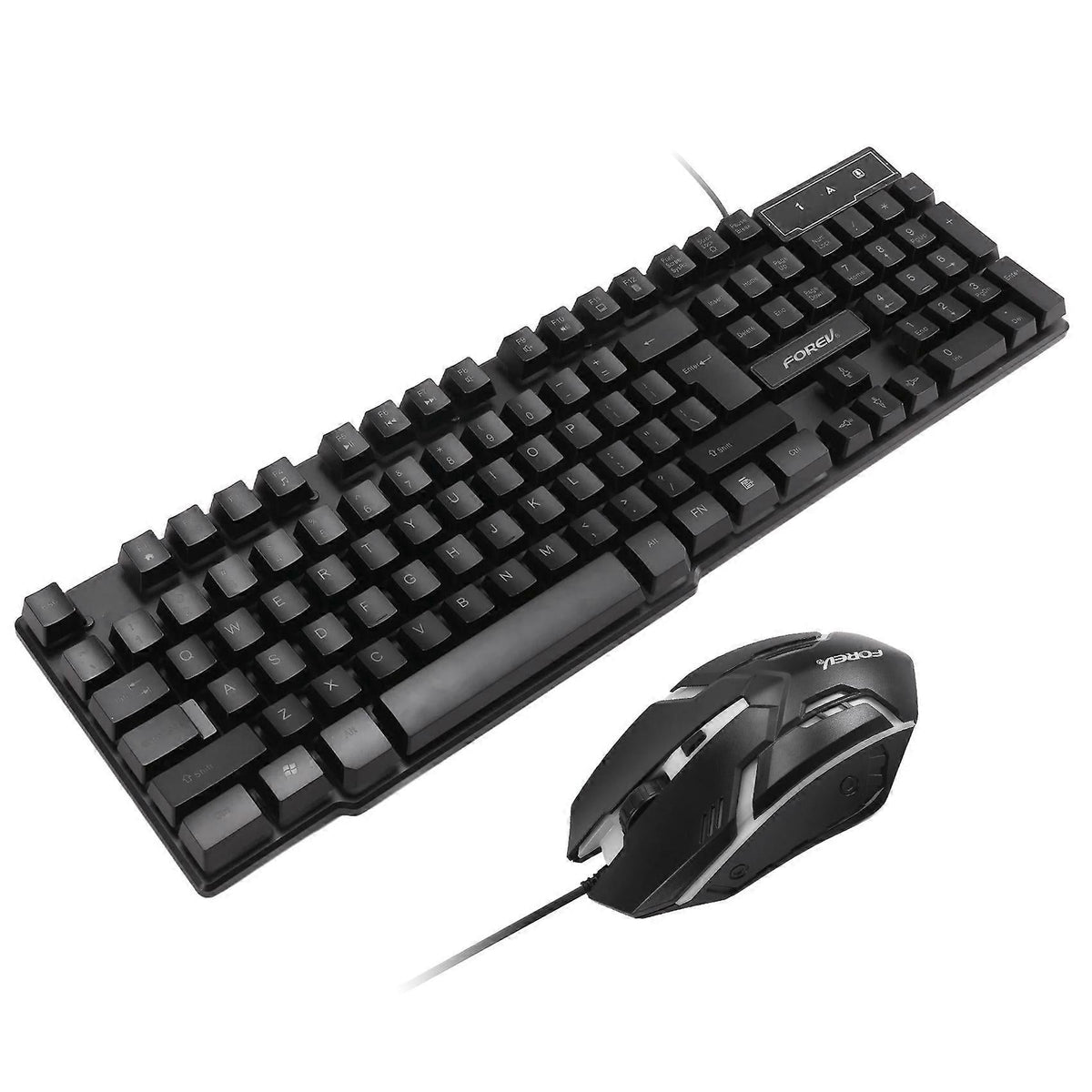 RGB Backlit Gaming Keyboard and Mouse Kit Wired 104-Key for PC Laptop