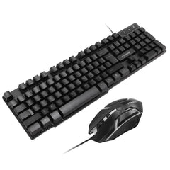 RGB Backlit Gaming Keyboard and Mouse Kit Wired 104-Key for PC Laptop