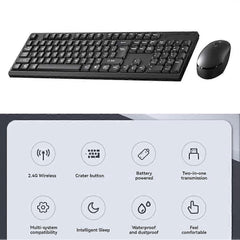 2.4G Wireless Keyboard and Mouse Set for Office Gaming PC Accessories