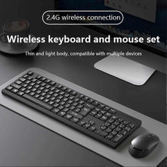 2.4G Wireless Keyboard and Mouse Set for Office Gaming PC Accessories