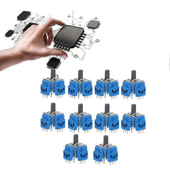 10pcs Hall Effect Anti-Drift 3D Joystick for Game Console Repair