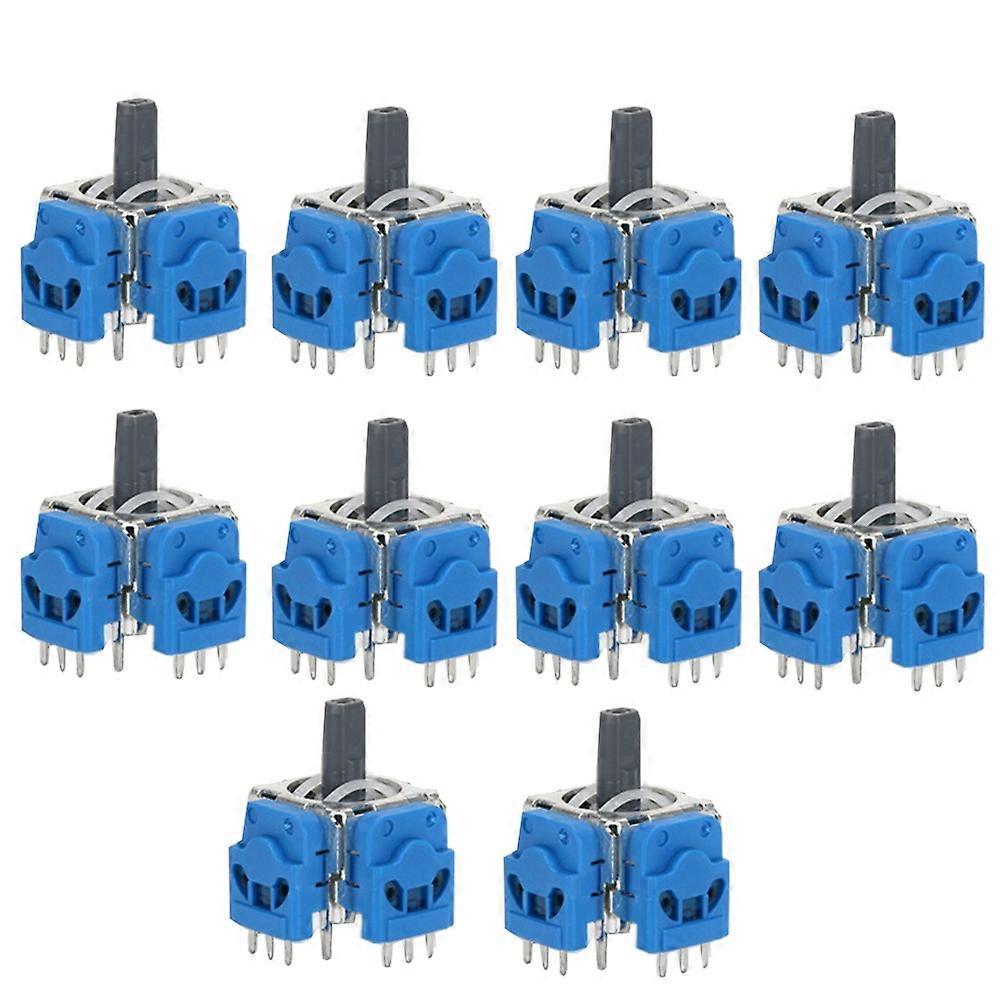 10pcs Hall Effect Anti-Drift 3D Joystick for Game Console Repair