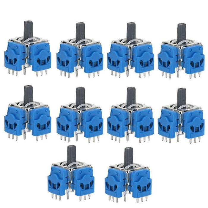 10pcs Hall Effect Anti-Drift 3D Joystick for Game Console Repair