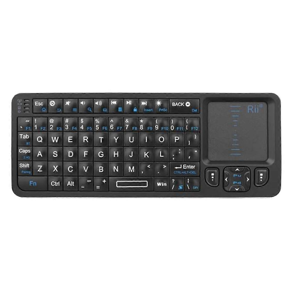 Mini Backlit Bluetooth Keyboard with IR Learning and 2.4G Touchpad