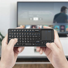 Mini Backlit Bluetooth Keyboard with IR Learning and 2.4G Touchpad