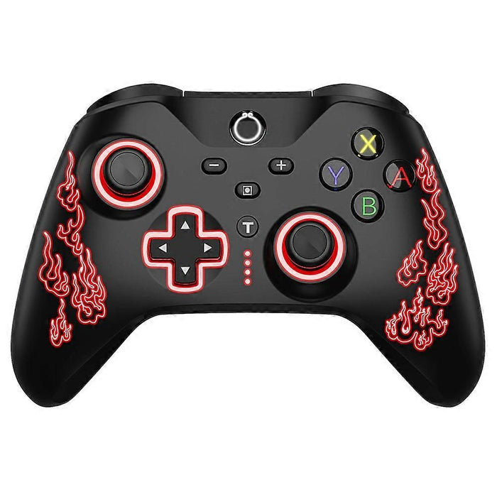 Black Wireless RGB Controller with Hall Triggers for PC Android