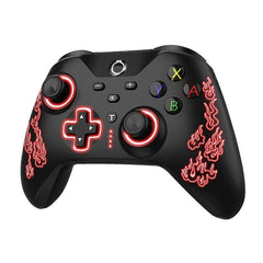 Black Wireless RGB Controller with Hall Triggers for PC Android