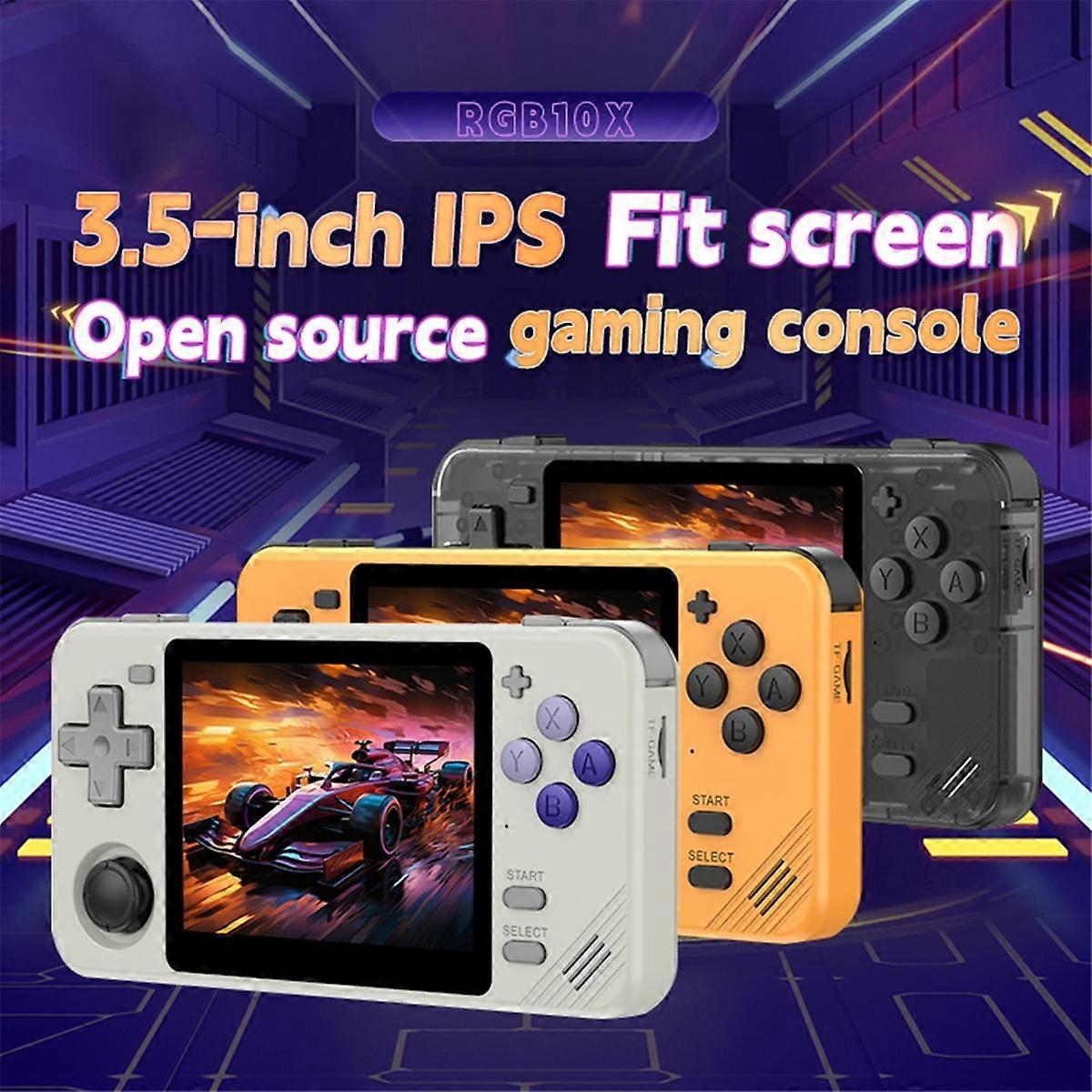 RGB10X Game Console 3.5 Inch IPS 128G Open Source PSP Simulator