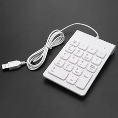 Mini USB Wired 18-Key Numeric Keypad for Accounting Laptop Windows