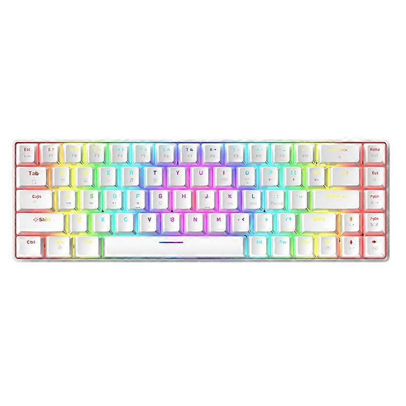 Wired Mechanical Gaming Keyboard 68 Keys RGB Backlit for Gamers