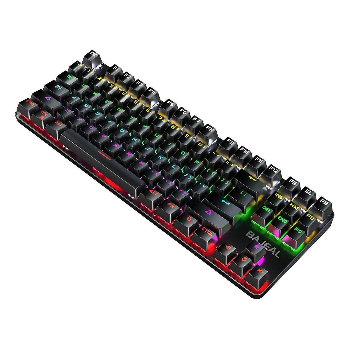 Wired Mechanical Gaming Keyboard 87 Keys RGB Backlit for Gamers