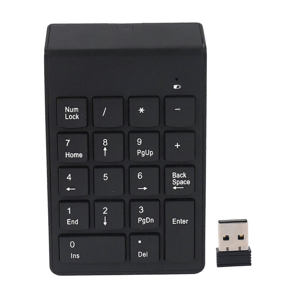 Wireless 18-Key Numeric Keypad with USB Receiver for Laptop Windows