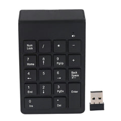 Wireless 18-Key Numeric Keypad with USB Receiver for Laptop Windows