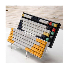 2-Tier Clear Acrylic Display Stand for Mechanical Keyboard Tablet