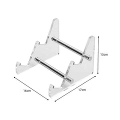 2-Tier Clear Acrylic Display Stand for Mechanical Keyboard Tablet
