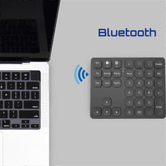 Dual Bluetooth Rechargeable Numeric Keypad Wireless for PC Laptop