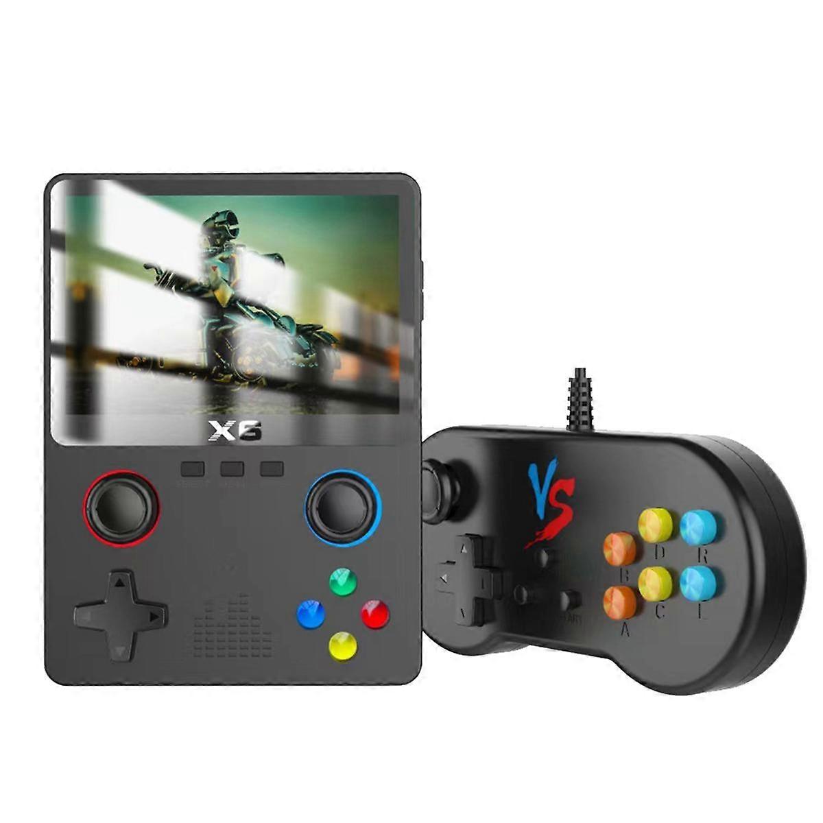 X6 Handheld Game Console 3.5 Inch IPS 10000+ Games 11 Simulators