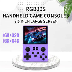 RGB20S Retro Game Console 3.5 Inch HD 16G+64G ArkOS WiFi Player