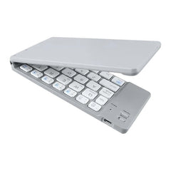 Dual Folding Wireless Bluetooth Keyboard Mute for Phone Tablet PC