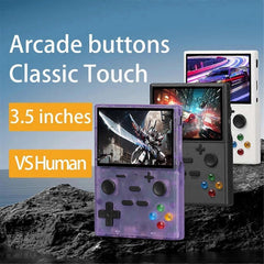 XGB35 Handheld Game Console 3.5 Inch 10000+ Games Linux Dual Player