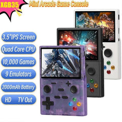 XGB35 Handheld Game Console 3.5 Inch 10000+ Games Linux Dual Player