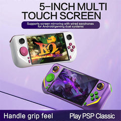 E6 Plus Handheld Game Console 5 Inch 32G 10000 Games + 2 Controllers