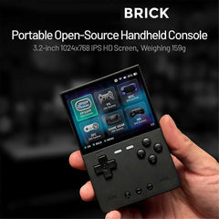 BRICK Retro Game Console 3.2 Inch IPS 128G Portable Linux System