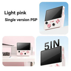 E5Plus Handheld Game Console 5 Inch HD 128G 6000mAh Retro Player